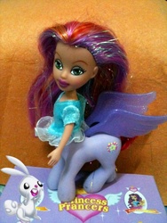 Size: 480x640 | Tagged: safe, artist:a8702131, angel bunny, centaur, taur, g4, doll, irl, photo, pony dolls, princess prancers, toy