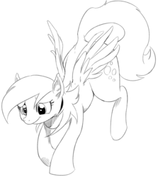 Size: 911x1020 | Tagged: safe, artist:sunibee, derpy hooves, pegasus, pony, g4, female, mare, solo