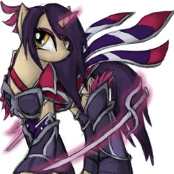 Size: 894x894 | Tagged: safe, artist:kittynumber7, fiora laurent, league of legends, ponified