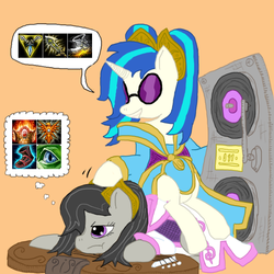 Size: 720x720 | Tagged: safe, dj pon-3, octavia melody, vinyl scratch, g4, league of legends, sona