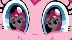 Size: 1000x563 | Tagged: safe, pinkie pie, earth pony, pony, g4, eye reflection, female, reflection, solo