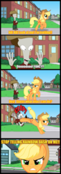 Size: 576x1630 | Tagged: safe, artist:irie-mangastudios, applejack, g4, american dad, crossover, male, roger smith