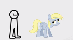 Size: 592x327 | Tagged: safe, derpy hooves, pegasus, pony, g4, asdfmovie, female, mare, simple background