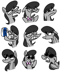 Size: 674x792 | Tagged: safe, artist:ghost, octavia melody, earth pony, pony, g4, bleach, female, reaction image, simple background, solo, white background