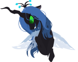 Size: 586x467 | Tagged: safe, artist:ghost, queen chrysalis, changeling, changeling queen, g4, bust, crown, fangs, female, jewelry, open mouth, regalia, simple background, smiling, solo, transparent background