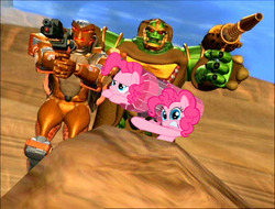 Size: 504x383 | Tagged: safe, edit, pinkie pie, g4, beast wars, rattrap, rhinox, transformers