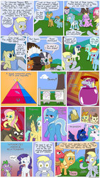 Size: 850x1505 | Tagged: safe, artist:fadri, applejack, big macintosh, bon bon, chief thunderhooves, derpy hooves, fluttershy, fuzzy slippers, harry, hugh jelly, little strongheart, lyra heartstrings, pinkie pie, pound cake, princess celestia, princess luna, pumpkin cake, rainbow dash, rarity, screw loose, screwball, snails, snips, spike, sunshower raindrops, sweetie drops, trixie, alicorn, bear, bison, buffalo, dragon, earth pony, pegasus, pony, sheep, unicorn, comic:and that's how equestria was made, g4, ableism, abuse, alcohol, animal abuse, apple, butt, cancer pony, caste system, cider, clock is ticking, comic, eeyup, female, food, homophobia, hospital, hypocrisy, hypocritical humor, implied g1, implied g2, implied g3, implied g3.2, implied infidelity, interspecies, male, mare, mental disorder, neck snap, paganism, pinkamena diane pie, plot, political correctness, racial sterotype, slavery, social justice warrior, spread wings, stallion, that one nameless background pony we all know and love, the great and powerful ass, tongue out, trance, wingboner, wings, zap apple