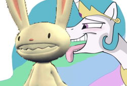 Size: 589x397 | Tagged: safe, princess celestia, princess molestia, g4, max (sam and max), sam and max, simple background, transparent background