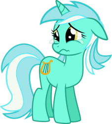 Size: 4494x4953 | Tagged: safe, artist:baka-neku, lyra heartstrings, pony, unicorn, g4, absurd resolution, crying, female, floppy ears, sad, simple background, solo, transparent background, vector, wavy mouth