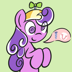 Size: 957x957 | Tagged: safe, artist:manicpanda, screwball, earth pony, pony, g4, female, hat, mare, pictogram, propeller hat, simple background, solo