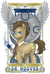 Size: 537x800 | Tagged: safe, artist:hezaa, doctor whooves, time turner, earth pony, pony, g4, allons-y, doctor who, male, raised hoof, simple background, solo, sonic screwdriver, stallion, tardis, transparent background