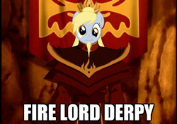 Size: 625x440 | Tagged: safe, derpy hooves, pegasus, pony, g4, avatar the last airbender, female, fire nation, image macro, mare