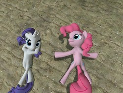 Size: 1024x768 | Tagged: safe, pinkie pie, rarity, g4, gmod, lounging