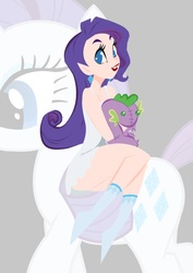 Size: 583x824 | Tagged: safe, artist:rainekitty, rarity, spike, g4, female, humanized, male, ship:sparity, shipping, straight