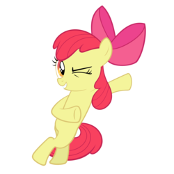 Size: 6000x6000 | Tagged: safe, artist:otfor2, apple bloom, pony, g4, .ai available, .psd available, absurd resolution, bipedal, female, simple background, solo, transparent background, vector