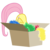 Size: 1600x1602 | Tagged: safe, fluttershy, pegasus, pony, g4, hearth's warming eve (episode), my little pony: friendship is magic, box, flutterbox, solo