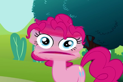 Size: 960x640 | Tagged: safe, screencap, pinkie pie, earth pony, pony, g4, putting your hoof down, season 2, faic, smear frame, solo, wat