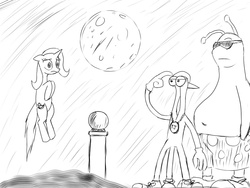 Size: 1024x768 | Tagged: safe, artist:etherdrone, trixie, g4, monochrome, space, toejam & earl