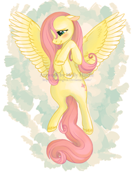 Size: 670x870 | Tagged: safe, artist:cunningfox, fluttershy, pony, g4, female, solo, unshorn fetlocks