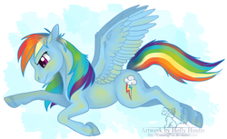 Size: 900x550 | Tagged: safe, artist:cunningfox, rainbow dash, pony, g4, female, solo, unshorn fetlocks