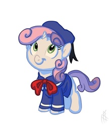 Size: 524x600 | Tagged: safe, artist:carnifex, sweetie belle, g4, cute, diasweetes, donald duck