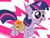 Size: 2000x1500 | Tagged: dead source, safe, artist:slitherpon, twilight sparkle, pony, unicorn, g4, female, filly, filly twilight sparkle, open mouth, saddle bag, solo, younger