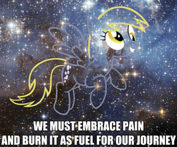 Size: 625x519 | Tagged: safe, derpy hooves, pegasus, pony, g4, derpygate, female, image macro, mare, solo, the cosmos