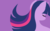 Size: 2400x1500 | Tagged: safe, artist:megasweet, part of a set, twilight sparkle, pony, unicorn, g4, bust, eyes closed, female, horn, lineless, mare, minimalist, portrait, profile, purple background, simple background, solo, unicorn twilight, wallpaper