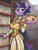 Size: 826x1074 | Tagged: safe, artist:trollie trollenberg, twilight sparkle, unicorn, anthro, g4, alternate hairstyle, book, clothes, curvy, dress, female, hair bun, lineart, solo, traditional art, unicorn twilight