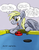 Size: 850x1100 | Tagged: safe, artist:trollie trollenberg, derpy hooves, pegasus, pony, g4, air hockey, female, mare, solo