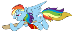 Size: 2083x924 | Tagged: safe, artist:rannva, rainbow dash, pegasus, pony, g4, cosplay, female, glasses, harry potter (series), mare, simple background, solo, transparent background