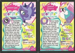 Size: 866x612 | Tagged: safe, edit, princess celestia, princess luna, g4, trading card