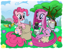 Size: 3196x2505 | Tagged: safe, artist:lumdrop, pinkie pie, g4, duality, high res, pinkamena diane pie