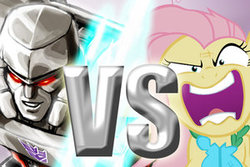 Size: 300x200 | Tagged: safe, fluttershy, g4, megatron, transformers