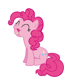 Size: 787x939 | Tagged: safe, artist:choopy, pinkie pie, earth pony, pony, a bird in the hoof, g4, animated, animated png, eating, female, mare, puffy cheeks, simple background, transparent background, vector
