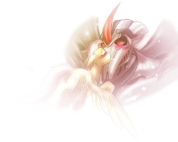 Size: 437x349 | Tagged: safe, artist:geckofly, fluttershy, g4, starscream, transformers