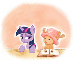 Size: 600x519 | Tagged: safe, artist:irie-mangastudios, twilight sparkle, g4, one piece, tony tony chopper