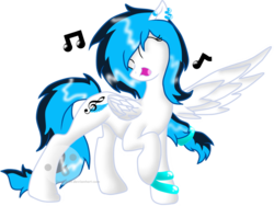 Size: 900x676 | Tagged: artist needed, safe, oc, oc only, pony, singing, solo