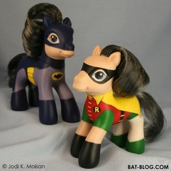 Size: 511x513 | Tagged: safe, pony, batman, customized toy, irl, photo, toy
