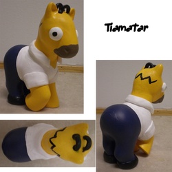 Size: 1200x1200 | Tagged: safe, customized toy, homer simpson, irl, male, photo, poner simpson, ponified, the simpsons, toy