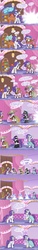 Size: 1200x8000 | Tagged: safe, artist:docwario, rarity, pony, unicorn, g4, and then there's rarity, carousel boutique, clothes, comic, dress, fashion, female, indoors, looking at each other, looking at someone, mare, self ponidox, thumbnail is a stick, time travel