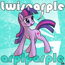 Size: 1800x1800 | Tagged: safe, artist:docwario, twilight sparkle, pony, unicorn, g4, female, mare, open mouth, text, unicorn twilight