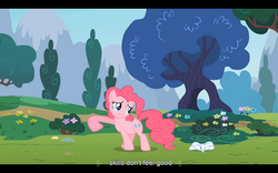 Size: 1024x640 | Tagged: safe, screencap, pinkie pie, baby cakes, g4, my little pony: friendship is magic, youtube caption