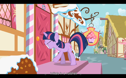 Size: 1024x640 | Tagged: safe, screencap, twilight sparkle, pony, unicorn, baby cakes, g4, my little pony: friendship is magic, female, solo, unicorn twilight, youtube caption