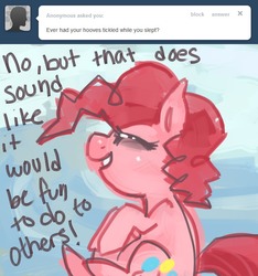 Size: 656x700 | Tagged: dead source, safe, artist:dhui, pinkie pie, ask tired pie, g4