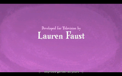 Size: 1024x640 | Tagged: safe, screencap, g4, my little pony: friendship is magic, the last roundup, lauren faust, youtube caption