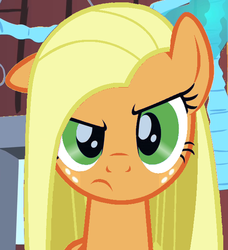 Size: 579x634 | Tagged: safe, applejack, earth pony, pony, g4, female, recolor, solo