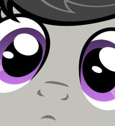 Size: 500x549 | Tagged: safe, octavia melody, earth pony, pony, g4, close up series, close-up, extreme close-up, face, female, fourth wall, looking at you, mare, solo, stare