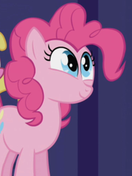 Size: 375x498 | Tagged: safe, screencap, pinkie pie, earth pony, pony, friendship is magic, g4, season 1, cropped, female, looking up, solo