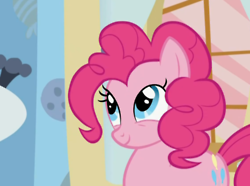 Size: 250x186 | Tagged: safe, screencap, pinkie pie, earth pony, pony, g4, cropped, female, mare, smiling, solo